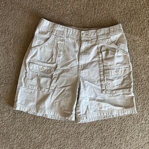 Cabela’s Men’s Khaki Cargo Shorts Size 34 Utility Outdoor